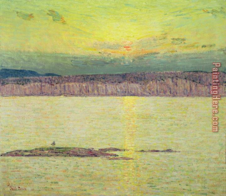 childe hassam Sunset